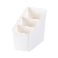 卧室居家居大学生宿舍寝室日用品桌面收纳盒女生住校神器生活百货 小号三格白