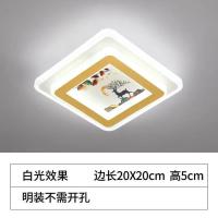 现代简约北欧过道灯走廊灯创意入户玄关孔灯led筒灯衣帽间吸顶灯 单开白光 [安装指导]