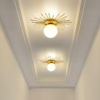 阳台灯进门玄关灯走廊过道灯创意北欧简约现代衣帽间灯Ⅰed吸顶灯 不带灯泡 25CM