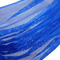 吊床户外单双人冰丝野营室内成人儿童睡觉防侧翻秋千学生宿舍吊椅 普通无木棍蓝冰丝1.3米宽+布袋绑绳