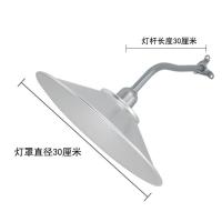 户外灯罩马路弯灯户外防水庭院壁灯小区围墙灯室外门头照明工矿灯 小弯杆+30厘米铝罩