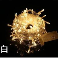 LED彩灯星星生日浪漫节庆圣诞婚礼户外防水工程家居装饰闪灯串灯 暖白 3米20灯电池款