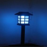 单笔买五发六太阳能插地草坪灯庭院别墅花园景观灯智能光控感应灯 小宫灯白光