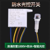 光控开关220V防雨防雷自动晚上亮光感应开关智能路灯控制器广告箱 防水防雷光控开关-1000V