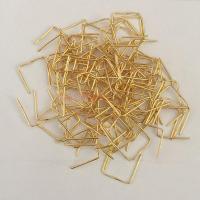 全铜米字扣双米扣八角珠长条连接器 水晶珠帘吊灯具配件 12mm金色米字针50克约380个