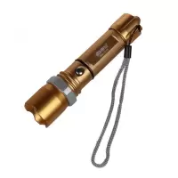 康铭KM-L209A铝合金强光防水远射LED手电筒/充电可调焦迷你手电筒 KM-L253 防水+可调焦+可拆卸电池