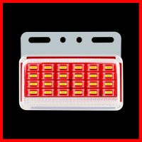 9D 货车轮胎边灯高亮防水灯珠24VLED照地强光转向侧腰边灯 红 防水照地钢化板