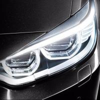 流水转向灯超薄防水通用改装汽车日行灯泪眼导光条led流光转向灯 长亮白色单色[不带转向] 30CM(可裁剪)一条价