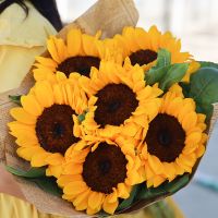 鲜花云南直发玫瑰花束送老师香水百合向日葵洋桔梗插花花材批发 向日葵3支+黄莺[体验]