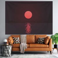 ins日式风景街道都市日落黄昏背景布宿舍墙壁卧室装扮挂布装饰 DS款21 1米 X 0.7米 送安装包 不送灯