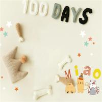 新儿童摄影背景百天宝宝躺拍自拍卡通创意室内拍照影楼摄影背景布 1