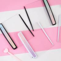 学生阅读灯夜读灯LED平板看书护眼灯宿舍学习读书夹书床头上神器 随机款(送三节电池) 按钮开关