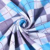 被套单件被子内胆套保护棉胎被套全新纤维面料内胆套 灰蓝格 90*200cm[拉链款]