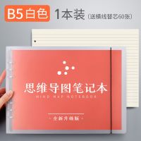 思维导图笔记本子a4大号活页本可拆卸康奈尔本子b5笔记格子考研用 B5横线款 替芯1本/60张