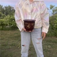 花盆陶瓷大号特价清仓批发家用非塑料送托盘多肉绿萝客厅菊花客厅 棕色鱼福花盆 口径约15cm