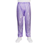 雨衣雨裤套装男女防暴雨分体双帽檐摩托车电动车成人防水分体雨衣 葡萄紫单独雨裤[1条装]工作雨裤 小号[适合身高150-1