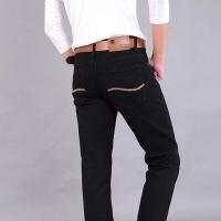 夏季新款弹力牛仔裤男士直筒宽松休闲大码薄款男装工作耐磨长裤子 [无弹]508款黑色 28 码等于腰围2尺1