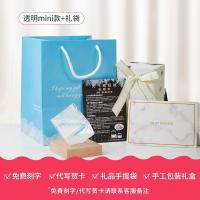 水立方天气预报气象风暴瓶生日礼物男送给男女朋友情侣装饰品室内 [透明][小号]水立方+底座刻字+精美包装+代写贺卡