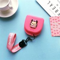 正畸保持器盒子可爱成人储牙盒牙套矫正器假牙盒隐适卡通女孩 米妮 送sup粉色手绳