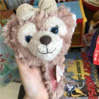 可爱达菲小熊 雪莉枚史黛拉小兔毛绒便携镜子 随身化妆镜礼物 雪莉枚(粉棕色)