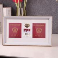 情侣夫妻相框 我们的故事 婚姻登记证件收藏相框摆台装饰全家福照 普通包装-情侣相框