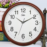 康巴丝静音钟表挂钟石英钟家用墙上现代简约时钟客厅卧室日历表钟 26cm木