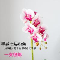 蝴蝶兰仿真花套装摆件家居客厅室内茶几电视柜假花盆栽装饰花摆设[7月24日发完] 蝴蝶兰粉色