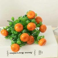 假花装饰花束塑料富贵果田园仿真花植物花艺桔子发财果如意吉祥果 5叉桔子10个头