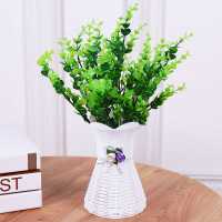茶几家里绿植放在客厅里的花假花室内房间郁金香艺术摆设结婚盆景 金钱草+瓶