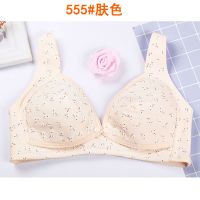 无钢圈哺乳文胸怀孕期胸罩聚拢防下垂母乳喂奶前开扣孕妇内衣薄款 555肤色 34/75