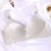 哺乳内衣喂奶母乳防下垂胸罩孕妇怀孕期聚拢无钢圈文胸时尚性感薄 灰色 34/75 BC