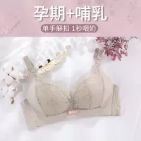 春夏薄款聚拢哺乳内衣乳胶文胸女孕妇怀孕期产后防下垂喂奶胸罩 H8912#绿色 34/75[BC通杯 超薄]