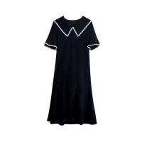 哺乳衣外出辣妈款哺乳装孕妇装产后喂奶期上衣夏季女装哺乳连衣裙 黑色[没有拉链口的常规款] M