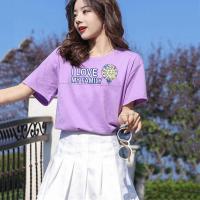 春秋产后可喂奶t恤打底哺乳衣服长袖辣妈时尚显瘦外出上衣月子服 甜甜圈 紫色拉链款[短袖] M码[建议75-98斤]