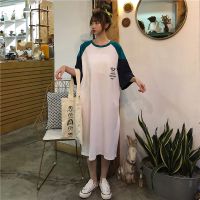 夏季外出时尚韩版哺乳连衣裙时尚潮妈款宽松休闲哺乳衣产后喂奶衣 白色 M