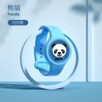 夏季驱蚊手环 夜光卡通驱蚊手表扣 儿童户外随身植物精油防蚊手链 熊猫