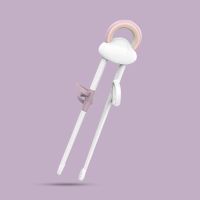 儿童筷子男孩女孩训练筷2辅助学吃饭神器1小孩学习餐具6二段4岁3 [彩虹粉]