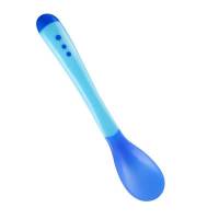 婴儿感温勺儿童硅胶勺子奶粉勺盒宝宝喂养餐具新生儿喂水儿童餐具 感温勺(颜色随机)