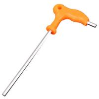 T型拐杖型平头内六角7字型内六角带手柄球头省力T型内六方扳手 (T款拐杖)-单把装-橙-平头2.5