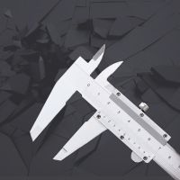 不锈钢游标卡尺送钢尺直高精度测量深度内径外径文玩数显卡尺工具 不锈钢卡尺0-150mm[送直尺]