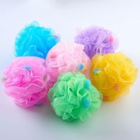 大号洗澡沐浴球不散浴花球可爱搓澡搓背起泡洗浴用品沐浴花洗澡巾 单色浴球2个装颜色随机