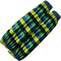 防水皮套袖女冬长款套袖成人防油护袖家务厨房宝宝套腿儿童皮袖套 条纹宽口四针 1双装