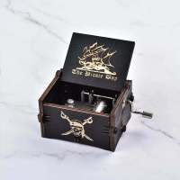 手摇哈利波特八音盒音乐盒木质迷你送同学儿童女生毕业礼物生日 黑色(曲目加勒比海盗) 普通包装