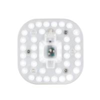 人体感应吸顶灯改造光源声控灯芯灯珠模组圆声控过道楼道雷达灯源 不带感应12W方形白光