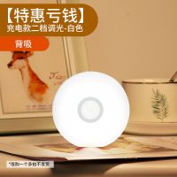 台灯学习专用学生宿舍灯吸附led护眼书桌酷毙充电寝室床头灯卧室 二档白光(充电)