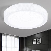 圆形LED吸顶灯卧室灯新款客厅灯现代简约房间灯餐厅走廊阳台灯具 泡泡白 26CM-LED12W白光