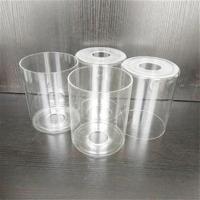 玻璃灯罩外壳透明清光直筒防爆管现代简约北欧吊灯罩透光性好灯罩 直径10cm 高度15cm