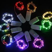 新款太阳能烟花灯led星星灯房间满天星装饰铜线灯串户外庭院挂灯 3米30灯暖 色[纽扣电池款]送电池