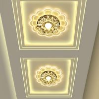 个性创意水晶过道灯天花灯门厅灯顶led射灯筒灯玄关灯走廊灯新款 9W(单色暖光) 暗装(开孔6-10厘米)