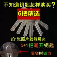 小区物业通用型暖气水表房强弱电间管道井防火门锁芯水电通开钥匙 6 把通开钥匙